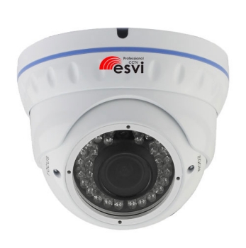 Элеком37. Цветная купольная уличная 4 в 1 видеокамера ESVI EVL-DNT-H20FV, f=2.8-12мм, 1080P. Фото.