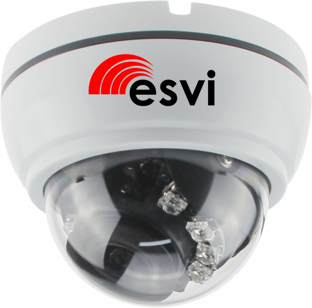 Элеком37. Цветная купольная 4 в 1 видеокамера ESVI EVL-NK20-H10B , f=2.8-12 мм, 720P. Фото.